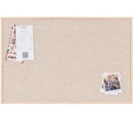 Tablero de tela Earth Bi-Office enmarcada en madera maciza