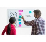 Pizarra vidrio Lago magnetica blanco puro 900X600