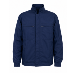 Chaqueta con cremallera, 65 % poliéster, 35 % algodón