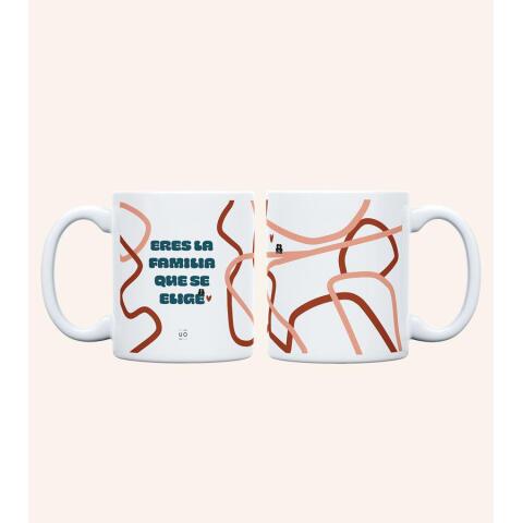 Taza "Eres la familia que se elige" 350ml, cerámica