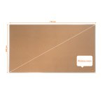 Tablero de anuncios de corcho de formato panorámico Nobo Impression Pro de 710x400 mm