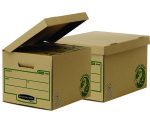 Pack de 10 Contenedores de archivos para A4 Fellowes con tapa fija con montaje manual