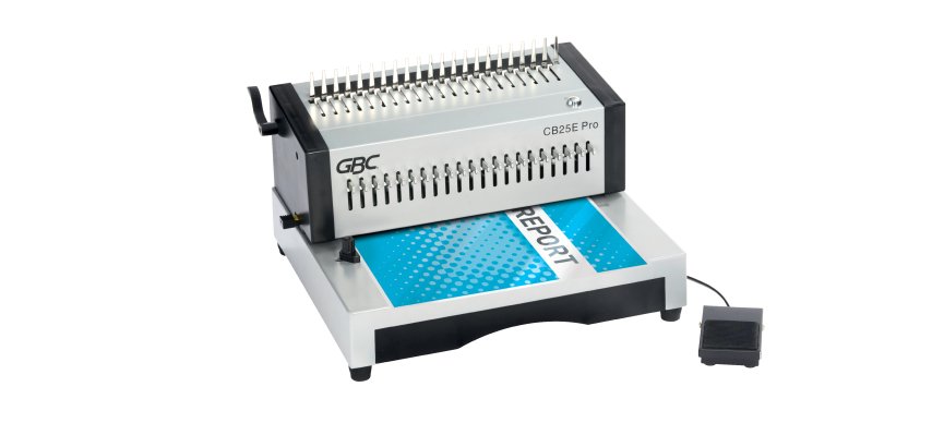 Encuadernadora eléctrica de canutillo GBC CB25E Pro Capacidad 500 hojas A4