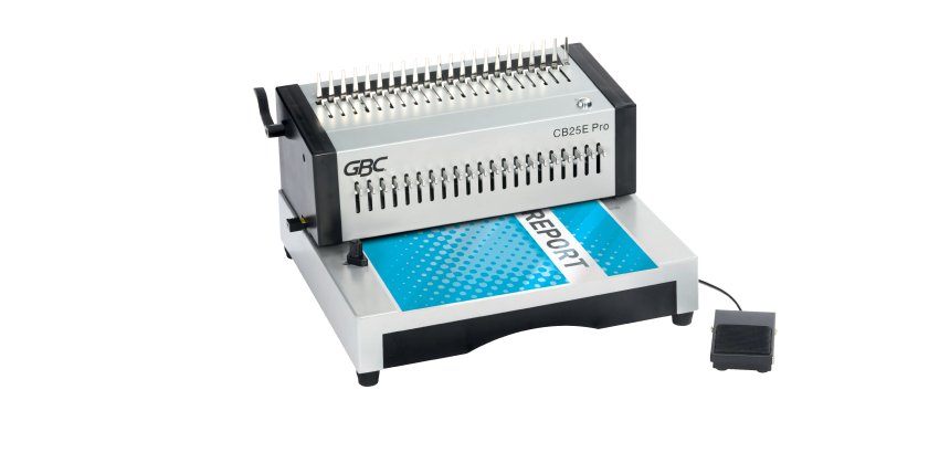 Encuadernadora eléctrica de canutillo GBC CB25E Pro Capacidad 500 hojas A4