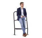 Repose-pied polyvalent pour vélo et assis-debout