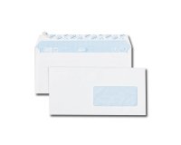 Enveloppe blanche 110 x 220 mm GPV 80 g avec fenêtre 45 x 100 mm - Boîte de 500