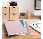 Notebook The Original, Couverture rigide, A4, lignes horizontales, 80 feuilles de 1 couleur, Miquelrius, Grafit.
