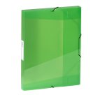 Boîte de classement plastique Viquel Coolbox 25 x 33 - format A4 dos 3 cm - translucide vert
