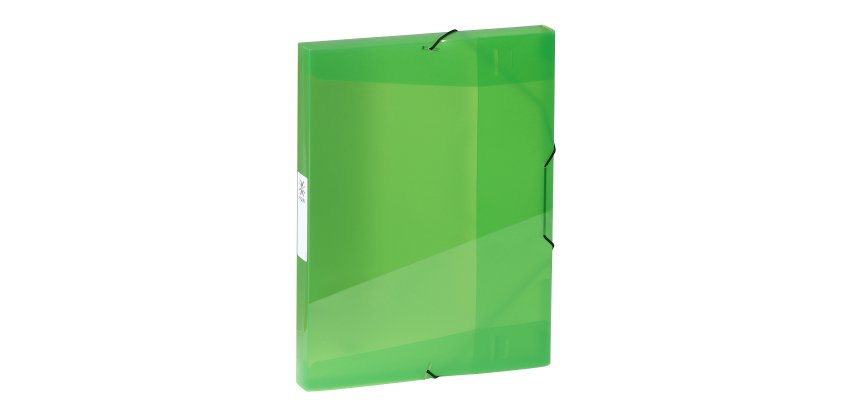 Boîte de classement plastique Viquel Coolbox 25 x 33 - format A4 dos 3 cm - translucide vert