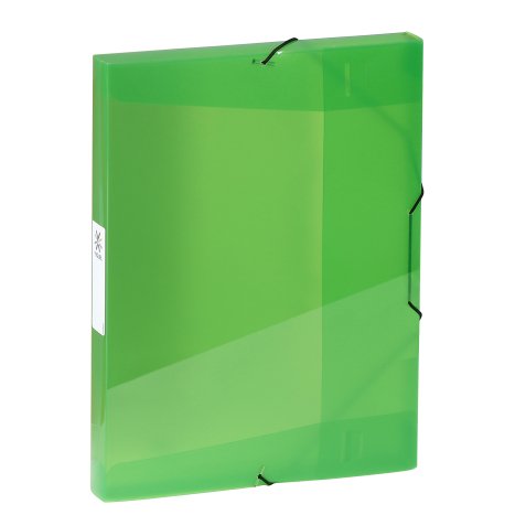 Boîte de classement plastique Viquel Coolbox 25 x 33 - format A4 dos 3 cm - translucide vert