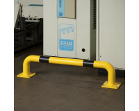 Barrières de protection droite HT 35 x L120 cm - Long. Hors tout 129 cm Tube Ø 89 x 3,2 mm d'épaisseur