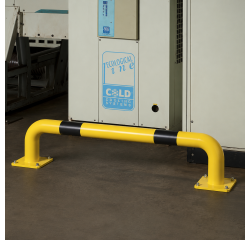 Barrières de protection droite HT 35 x L120 cm - Long. Hors tout 129 cm Tube Ø 89 x 3,2 mm d'épaisseur