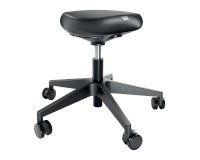 Taburete Leitz Ergo con Ruedas y Asiento Confort