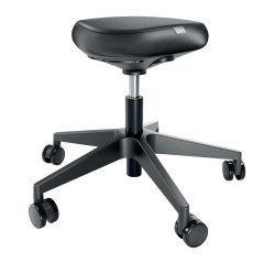 Taburete Leitz Ergo con Ruedas y Asiento Confort
