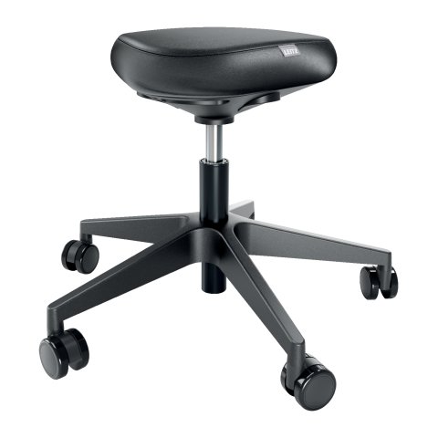 Taburete Leitz Ergo con Ruedas y Asiento Confort