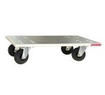 Plateau roulant bois glissnot 210 kg 600 x 600 mm roue caoutchouc