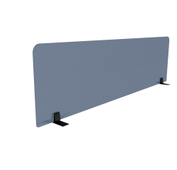 Ecran de séparation acoustique pour bureau Agathe Flexmute - avec fixations socle H 50 cm