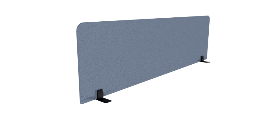 Ecran de séparation acoustique pour bureau Agathe Flexmute - avec fixations socle H 50 cm