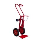 Diable porte-bouteille avec béquille acier 250 kg bavette fixe profondeur 280 mm roue caoutchouc