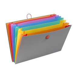 Trieur extensible 8 compartiments A4 – Viquel Rainbow Touch