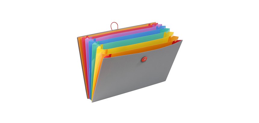 Trieur extensible 8 compartiments A4 – Viquel Rainbow Touch