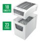 Destructora Leitz IQ Slim Home Office P4, blanco/plata
