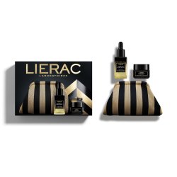 Coffret cadeau Lierac Premium contenant le Sérum Absolu (30 ml) + 1 Crème Regard Premium offert (20 ml).