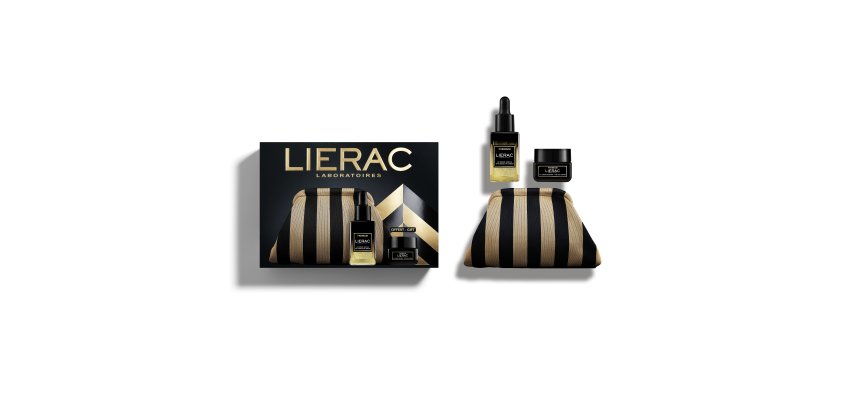 Coffret cadeau Lierac Premium contenant le Sérum Absolu (30 ml) + 1 Crème Regard Premium offert (20 ml).