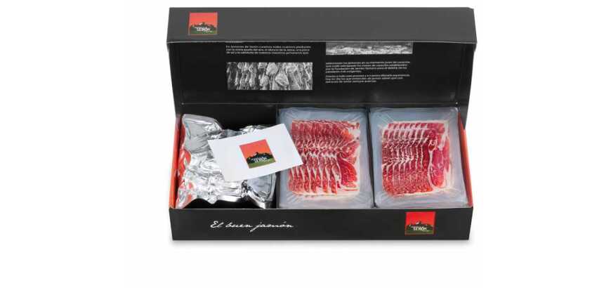 Estuche con Paleta de cerdo Loncheada Gran Reserva Seron