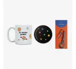 Kit Taza + Posavasos + Llavero "El mejor Papá"