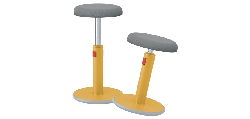 Taburete Active ajustable Ergo Cosy, amarillo
