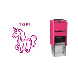 Trodat EDY - unicorn met tekst 'top'