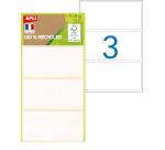 Étiquettes blanches 75 x 34 mm recyclées Apli - Pochette de 21