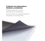 Notebook The Original, Couverture souple, A5, quadrillage 5x5 mm, 80 feuilles de 1 couleur, Miquelrius, Rouge.
