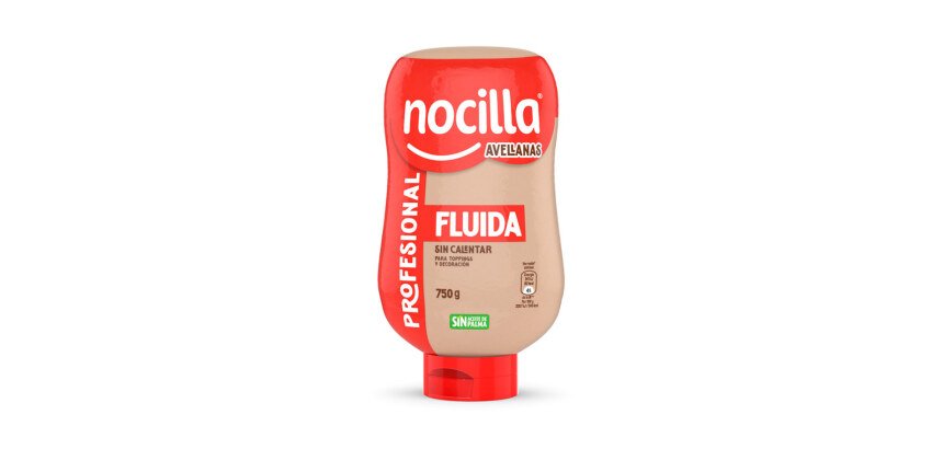 Bote de Nocilla Avellana Fluida Topdown 750 g