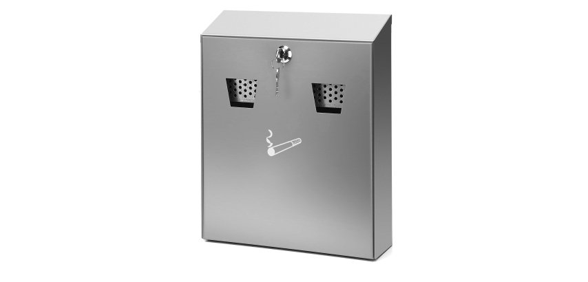 Cendrier mural 2 ouvertures 2,5 litres