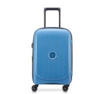 Delsey Belmont Plus - Valise cabine extensible 4 doubles roues 55 cm bleu zinc
