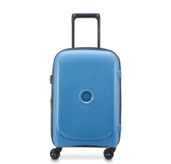 Delsey Belmont Plus - Valise cabine extensible 4 doubles roues 55 cm bleu zinc
