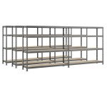 Rayonnage MODULO - Jeu 3 étagères Rack - 8 plateaux