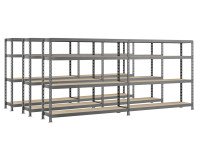 Rayonnage MODULO - Jeu 3 étagères Rack - 8 plateaux