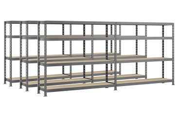 Rayonnage MODULO - Jeu 3 étagères Rack - 8 plateaux