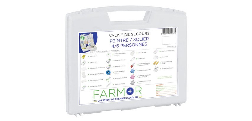 Valise de secours Peintre 4/6  personnes