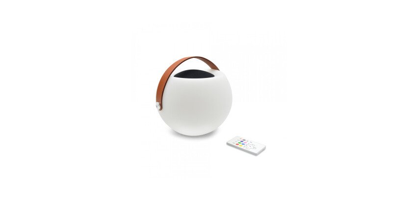 Altavoz inalámbrico KSIX Bubble con lámpara 7 colores, Control remoto, True Wireless Stereo 5.0