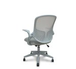 Silla Opti544 gris respaldo malla gris asiento 3D gris