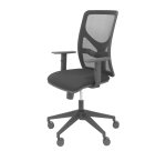 Silla Motilla malla negra asiento bali negro brazo regulale