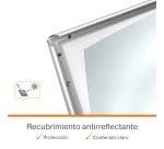 Porta carteles para suelo A-frame A1 Nobo Essence con esquinas en inglete