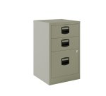 Cajonera monoblock-montada PFA3 Bisley 2 cajones personales, 1 cajón capetas colgantes . Fija