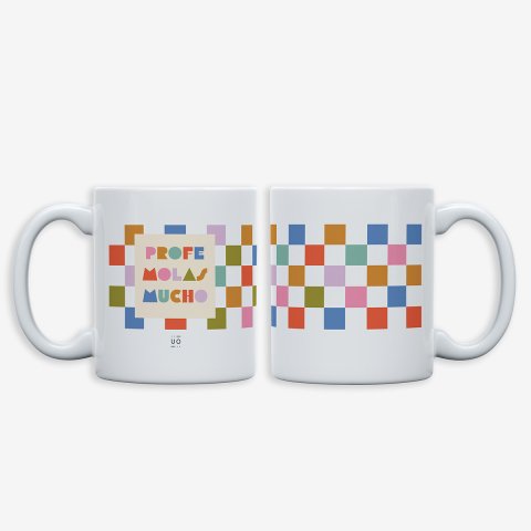 Kit Taza + Calcetines "Profe, molas mucho" 36-41