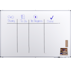 Tableau blanc laqué PREMIUM 120x180cm - Legamaster