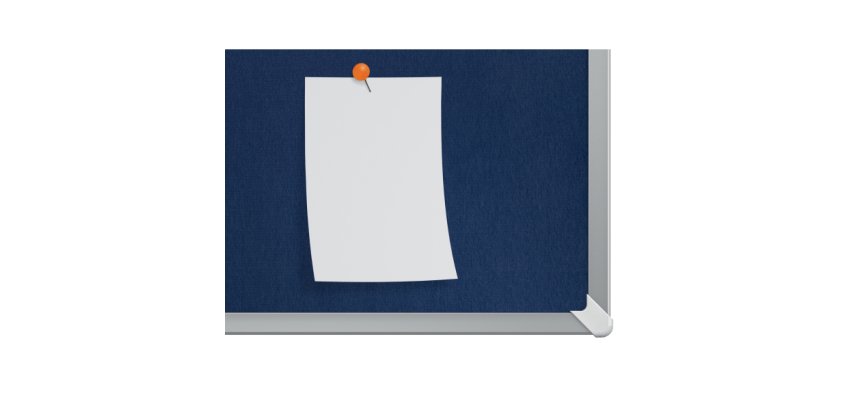 Tablero de anuncios de fieltro Nobo Impression Pro de 900x600 mm